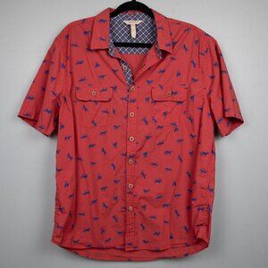 Matilda Jane High Horse red button down shirt-L